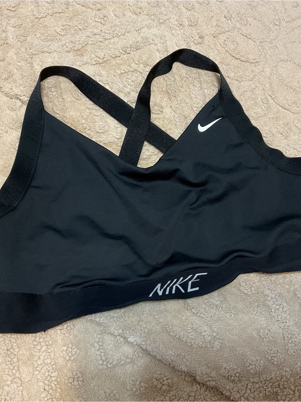 Nike Black Athletic Sports Bra Size XL - Picture 2 of 5